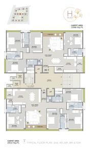 Project Image of 1911.0 - 6203.0 Sq.ft 3 BHK Apartment for buy in Avadh Ercole