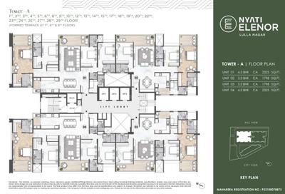 Project Image of 1798.0 - 2757.0 Sq.ft 3.5 BHK Apartment for buy in Nyati Elenor