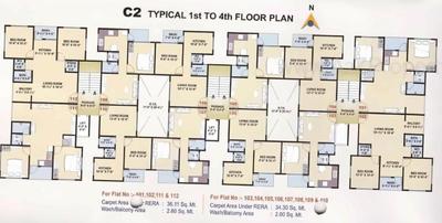Project Image of 1212 Sq.ft 2 BHK Apartment / Flat for sale in Udhna for Rs. 2275000