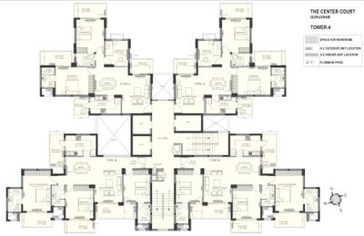 Project Image of 1565.0 - 2175.0 Sq.ft 3 BHK Apartment for buy in The Center Court