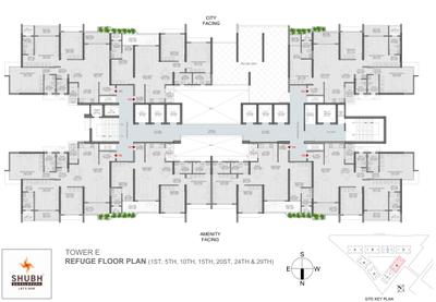 Project Image of 1106.0 - 3220.0 Sq.ft 3 BHK Apartment for buy in Shubh VEDA Tower E F G and Block 8