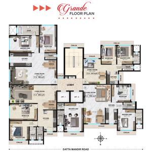 Project Image of 472.21 - 1036.35 Sq.ft 2 BHK Apartment for buy in Vasundhara Paradise