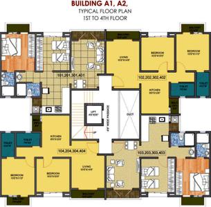 Project Image of 175.0 - 572.0 Sq.ft 1 BHK Apartment for buy in Siddhivinayak Vision Woods 1 Phase II