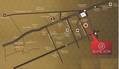 Project Image of 440.0 - 778.0 Sq.ft 1 BHK Apartment for buy in Abhiman Associates Blithe Icon Wing B