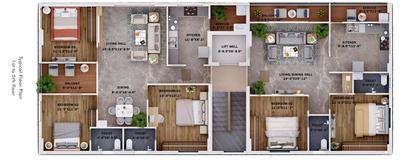 Sanna Reddy Sivakami Residency Sivakami Residency Cluster Plan from 1st to 5th Floor 1