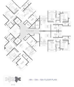 Project Image of 714.72 - 1118.0 Sq.ft 2 BHK Apartment for buy in RNA NG Eclat