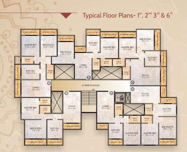 Project Image of 402.03 - 578.99 Sq.ft 2 BHK Apartment for buy in Patels Sapphire