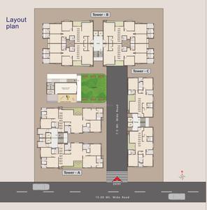 Project Image of 1400 Sq.ft 3 BHK Apartment / Flat for sale in Bhayli for Rs. 7500000
