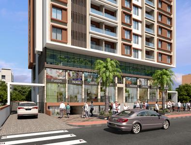 Project Image of 324.75 - 625.38 Sq.ft 1 BHK Apartment for buy in Midtown One