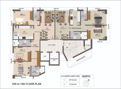 Project Image of 716.0 - 1798.0 Sq.ft 2 BHK Apartment for buy in Dipti Opal Bay
