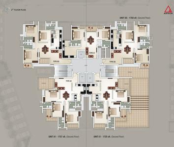 Project Image of 1212.0 - 1757.0 Sq.ft 2 BHK Apartment for buy in Artech Rio