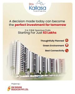 Project Image of 1133.0 - 1403.0 Sq.ft 2 BHK Apartment for buy in Om Shiv Kailasa Phase II