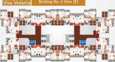 Project Image of 459.0 - 551.0 Sq.ft 1.5 BHK Apartment for buy in Viva Vedanta Bldg No 2