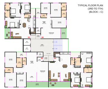 Project Image of 1065.3 - 1475.73 Sq.ft 3 BHK Apartment for buy in Kesar Empire