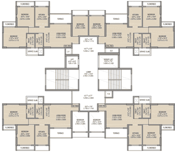 Project Image of 417.0 - 625.0 Sq.ft 2 BHK Apartment for buy in Bhumiraj Hills Tower 7