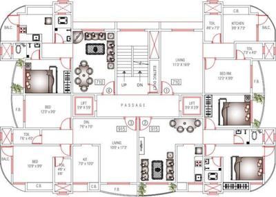 Project Image of 466.0 - 697.0 Sq.ft 1 BHK Apartment for buy in Arihant City Phase I D3 Building