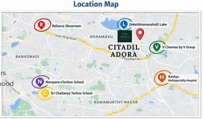 Project Image of 1100 Sq.ft 3 BHK Apartment / Flat for sale in NRI Layout for Rs. 8550000