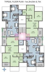 Project Image of 650.0 - 696.0 Sq.ft 2 BHK Apartment for buy in RK Lunkad Nisarg Ashish II