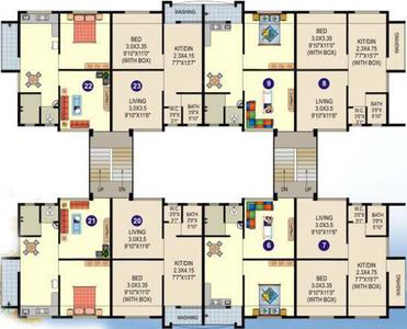 Project Image of 0.0 - 440.0 Sq.ft 1 BHK Apartment for buy in Sara Kirti