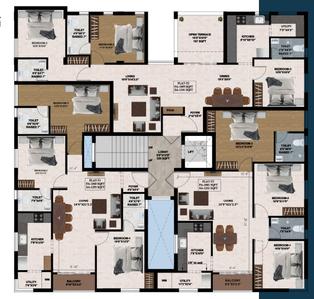 Project Image of 1221.0 - 1341.0 Sq.ft 3 BHK Apartment for buy in JKB Narmada