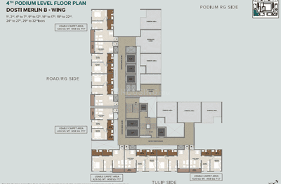 Project Image of 292.0 - 431.0 Sq.ft 1 RK Apartment for buy in Dosti West County Dosti Nest Phase 1