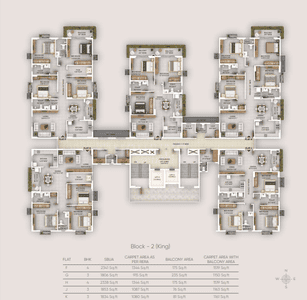 Project Image of 915.0 - 1344.0 Sq.ft 3 BHK Apartment for buy in KRM Mayfair Majestic