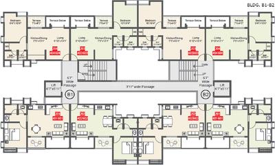 Project Image of 221.0 - 581.0 Sq.ft 1 BHK Apartment for buy in Namrata Weekender Birds View
