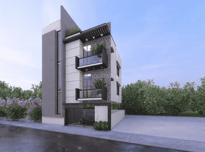Sunpure Independent Private Residence 4 BHK Elevation 4