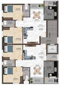 Project Image of 900.0 - 905.0 Sq.ft 2 BHK Apartment for buy in Amudha Orchid