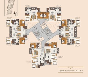 Project Image of 615.0 - 1533.0 Sq.ft 1 BHK Apartment for buy in Skylark Royaume