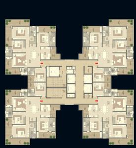 Project Image of 1446.0 - 1808.0 Sq.ft 3 BHK Apartment for buy in Hero The Palatial