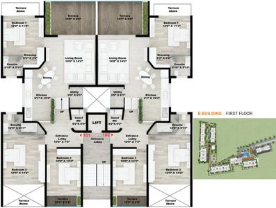 Project Image of 933.0 - 1092.0 Sq.ft 3 BHK Apartment for buy in Rohan Leher 2 Wing B C DE