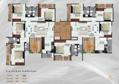 Project Image of 1673.0 - 1701.0 Sq.ft 4 BHK Apartment for buy in Kamath Irin