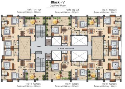 Project Image of 6576.75 - 8804.88 Sq.ft 2 BHK Apartment for buy in Ganguly Grand Castle Phase II