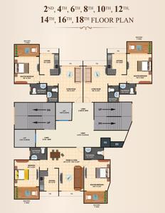 Project Image of 404.29 - 572.53 Sq.ft 1 BHK Apartment for buy in Tharwanis Sky View