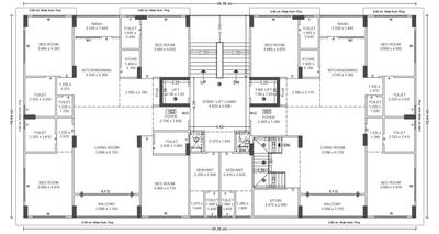 Project Image of 1278.0 - 2018.56 Sq.ft 3 BHK Apartment for buy in Meru Valentina