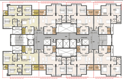 Project Image of 683.0 - 979.0 Sq.ft 2 BHK Apartment for buy in Paras Rahul Downtown Phase II