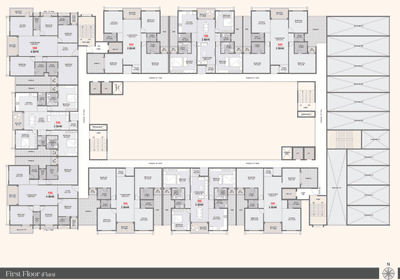 Project Image of 1015.04 - 1296.19 Sq.ft 3 BHK Apartment for buy in Swift Fortune Prospera