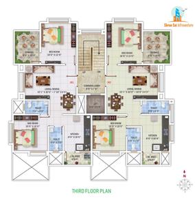 Project Image of 1005.0 - 1012.0 Sq.ft 2 BHK Apartment for buy in Shree Sai Sukh Saroj