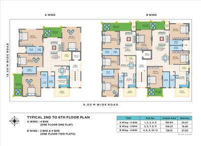 Project Image of 1963.0 - 3037.0 Sq.ft 3 BHK Apartment for buy in Valencia Riverside