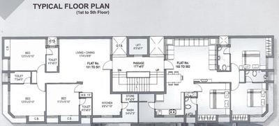 Project Image of 0.0 - 879.84 Sq.ft 3 BHK Apartment for buy in Nanjibhai Thoriya Opec Villa