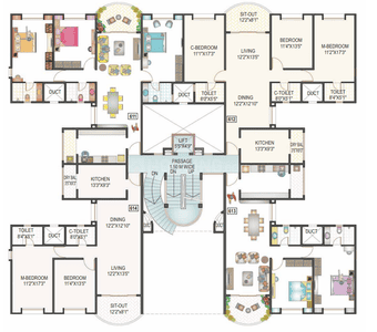 Project Image of 1200.0 - 1896.0 Sq.ft 2 BHK Apartment for buy in Clover Citadel