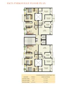 Project Image of 630.0 - 1350.0 Sq.ft 1 BHK Apartment for buy in Ekta Parksville Phase III
