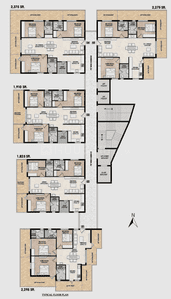 Project Image of 1825.0 - 2375.0 Sq.ft 3 BHK Apartment for buy in Primark Anu 50 West