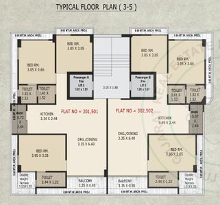 Project Image of 632.27 - 822.9 Sq.ft 2 BHK Apartment for buy in S B Blessings