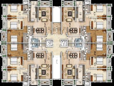 Project Image of 2214.0 - 2376.0 Sq.ft 3 BHK Apartment for buy in Ubercorp Signature