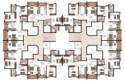 Project Image of 903.0 - 1030.0 Sq.ft 2 BHK Apartment for buy in Kharjul Yamuna Heights