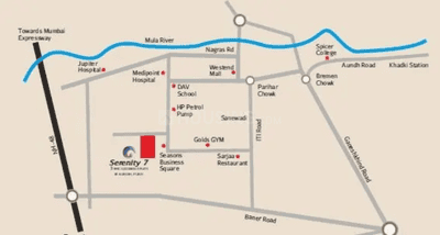 Project Image of 0.0 - 1063.04 Sq.ft 3 BHK Apartment for buy in Om Serenity 7