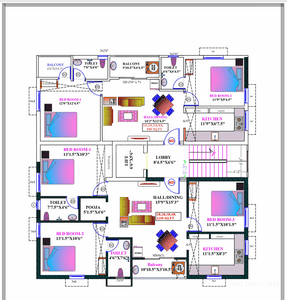 Sai Brindavan Flats Sai Brindavan Flats Cluster Plan 1