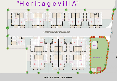 Project Image of 1696.93 - 1941.38 Sq.ft 4 BHK Villa for buy in Heritage Villa
